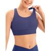 IUGA Sports Bras for Women High Support Large Bust High Impact Womens Sports Bras Strappy Padded Sports Bra(Blue)