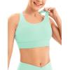 IUGA Sports Bras for Women High Support Large Bust High Impact Womens Sports Bras Strappy Padded Sports Bra(Green)