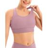 IUGA Sports Bras for Women High Support Large Bust High Impact Womens Sports Bras Strappy Padded Sports Bra(Pink)