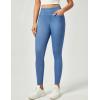 IUGA Stretchy Jeans for Women High Waist Jeggings Tummy Control Skinny Jeans Pull on Leggings with Pockets Trendy Casual(Baby Blue)