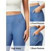 IUGA Stretchy Jeans for Women High Waist Jeggings Tummy Control Skinny Jeans Pull on Leggings with Pockets Trendy Casual(Baby Blue)