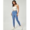 IUGA Stretchy Jeans for Women High Waist Jeggings Tummy Control Skinny Jeans Pull on Leggings with Pockets Trendy Casual(Baby Blue)
