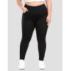 IUGA Stretchy Jeans for Women High Waist Jeggings Tummy Control Skinny Jeans Pull on Leggings with Pockets Trendy Casual(Black)