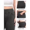 IUGA Stretchy Jeans for Women High Waist Jeggings Tummy Control Skinny Jeans Pull on Leggings with Pockets Trendy Casual(Gray)