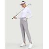 IUGA Stretchy Work Pants for Women 7/8 Ankle Golf Pants Pull On Business Casual Travel Dress Pants with Pockets(Light Gray)