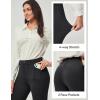 IUGA Stretchy Work Pants for Women Pull on Dress Pants for Women High Waisted Business Casual Outfits with 2 Pockets(Black)