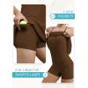 IUGA Tennis Dress for Women Athletic Golf Workout Dress with Built-in Shorts and Bra, Adjustable Straps & Pockets(Clay Brown)