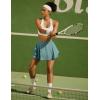 IUGA Tennis Skirt Pleated Skorts for Woman Double Ruffle Golf Skirts for Women Skort with Pockets Tummy Control Athletic(Sage)