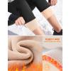 IUGA Thick Fleece Lined Leggings Women High Waist Warm Yoga Pants Winter Workout Thermal Leggings for Women(Black)