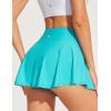 IUGA V Cross Swim Skirt High Waist Tummy Control Beach Vacation Essentials Bathing Suit Swimsuit Tankini Bikini Bottoms(Aqua Green)