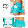 IUGA V Cross Swim Skirt High Waist Tummy Control Beach Vacation Essentials Bathing Suit Swimsuit Tankini Bikini Bottoms(Aqua Green)