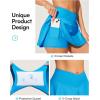 IUGA V Cross Swim Skirt High Waist Tummy Control Beach Vacation Essentials Bathing Suit Swimsuit Tankini Bikini Bottoms(Ice Blue)