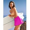 IUGA V Cross Swim Skirt High Waist Tummy Control Beach Vacation Essentials Bathing Suit Swimsuit Tankini Bikini Bottoms(Pink)