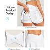 IUGA V Cross Swim Skirt High Waist Tummy Control Beach Vacation Essentials Bathing Suit Swimsuit Tankini Bikini Bottoms(White)