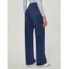 IUGA Wide Leg Jeans Woman Stretchy Pull On Baggy Jeans High Waisted Trendy Womens Jeans Straight Casual Denim Pants(Classic Blue 29″ Inseam)