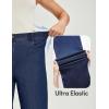 IUGA Wide Leg Jeans Woman Stretchy Pull On Baggy Jeans High Waisted Trendy Womens Jeans Straight Casual Denim Pants(Dark Blue 31″ Inseam)