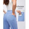 IUGA Wide Leg Jeans Woman Stretchy Pull On Baggy Jeans High Waisted Trendy Womens Jeans Straight Casual Denim Pants(Iceland Blue 31″ Inseam)