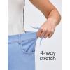 IUGA Wide Leg Jeans Woman Stretchy Pull On Baggy Jeans High Waisted Trendy Womens Jeans Straight Casual Denim Pants(Iceland Blue 31″ Inseam)