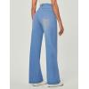 IUGA Wide Leg Jeans Woman Stretchy Pull On Baggy Jeans High Waisted Trendy Womens Jeans Straight Casual Denim Pants(Sky Blue 31″ Inseam)