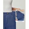 IUGA Wide Leg Jeans Woman Stretchy Pull On Baggy Jeans High Waisted Trendy Womens Jeans Straight Casual Denim Pants(Washed Blue 31″ Inseam)