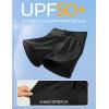IUGA Womens 5″ Swim Board Shorts Stretchy High Waisted Beach Shorts for Women Quick Dry UPF 50+ Swimsuit Bottoms with Liner(Black)
