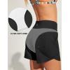 IUGA Womens 5″ Swim Board Shorts Stretchy High Waisted Beach Shorts for Women Quick Dry UPF 50+ Swimsuit Bottoms with Liner(Black)