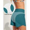 IUGA Womens 5″ Swim Board Shorts Stretchy High Waisted Beach Shorts for Women Quick Dry UPF 50+ Swimsuit Bottoms with Liner(Dark Forest)