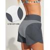 IUGA Womens 5″ Swim Board Shorts Stretchy High Waisted Beach Shorts for Women Quick Dry UPF 50+ Swimsuit Bottoms with Liner(Dark Gray)