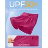 IUGA Womens 5″ Swim Board Shorts Stretchy High Waisted Beach Shorts for Women Quick Dry UPF 50+ Swimsuit Bottoms with Liner(Pink)