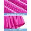 IUGA Women’s Athletic Shorts High Waisted Flowy Shorts for Women Quick Dry Workout Running Shorts with Pockets(Hot Pink)