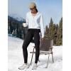 IUGA Women’s Fleece Lined Leggings with Pockets Winter Warm Thermal Leggings for Women High Waisted Yoga Pants(Black)