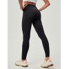 IUGA Women’s Fleece Lined Leggings with Pockets Winter Warm Thermal Leggings for Women High Waisted Yoga Pants(Black)