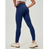 IUGA Women’s Fleece Lined Leggings with Pockets Winter Warm Thermal Leggings for Women High Waisted Yoga Pants(Dark Blue)