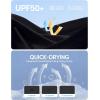 IUGA Womens Swim Shorts Tummy Control Swim Board Shorts UPF 50+ Quick Dry Swimsuits Bottoms for Women with Pockets(Black)