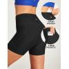 IUGA Womens Swim Shorts Tummy Control Swim Board Shorts UPF 50+ Quick Dry Swimsuits Bottoms for Women with Pockets(Black)