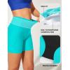 IUGA Womens Swim Shorts Tummy Control Swim Board Shorts UPF 50+ Quick Dry Swimsuits Bottoms for Women with Pockets(Green)