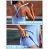 IUGA Womens Tennis Dress with Shorts Underneath Athletic Dress for Women Golf Dresses Summer Outfits for Workout(Aqua Blue)