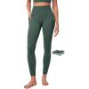 IUGA Compression Leggings with Pockets for Women Tummy Control Leggings No Front Seam Workout High Waist Yoga Pants(Forest Green)