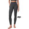IUGA Compression Leggings with Pockets for Women Tummy Control Leggings No Front Seam Workout High Waist Yoga Pants(Ink Gray)