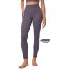 IUGA Compression Leggings with Pockets for Women Tummy Control Leggings No Front Seam Workout High Waist Yoga Pants(Iron Gray)