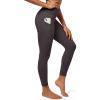 IUGA Fleece Lined Leggings Women Thermal Leggings for Women Winter Warm Tights High Waisted Hiking Yoga Pants with Pockets(Coffee)