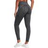 IUGA Fleece Lined Leggings Women Thermal Leggings for Women Winter Warm Tights High Waisted Hiking Yoga Pants with Pockets(Space Dye Black-2020)