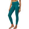 IUGA High Waist Yoga Pants with Pockets, Leggings for Women Tummy Control, Workout Leggings for Women 4 Way Stretch(Dark Teal)