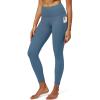 IUGA High Waist Yoga Pants with Pockets, Leggings for Women Tummy Control, Workout Leggings for Women 4 Way Stretch(Mist Green)