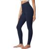 IUGA High Waisted Leggings for Women Tummy Control Buttery Soft Workout Leggings Compression Gym Yoga Leggings(Navy Blue)