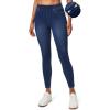 IUGA Jeggings for Women Tummy Control Stretchy Jeans for Women High Waisted Pull on Skinny Jean Leggings with Pockets Trendy(Hand-distressed Dark Blue)
