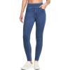 IUGA Stretchy Jeans for Women High Waist Jeggings Tummy Control Skinny Jeans Pull on Leggings with Pockets Trendy Casual(Light Blue, Medium)