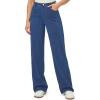 IUGA Wide Leg Jeans Woman Stretchy Pull On Baggy Jeans High Waisted Trendy Womens Jeans Straight Casual Denim Pants(Light Blue 31″ Inseam)