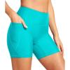 IUGA Womens Swim Shorts Tummy Control Swim Board Shorts UPF 50+ Quick Dry Swimsuits Bottoms for Women with Pockets(Green)