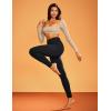 IUGA Compression Fleece Lined Leggings Women No Front Seam Thermal Leggings for Women Tummy Control High Waist Yoga Pants(Black)